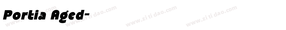 Portia Aged字体转换